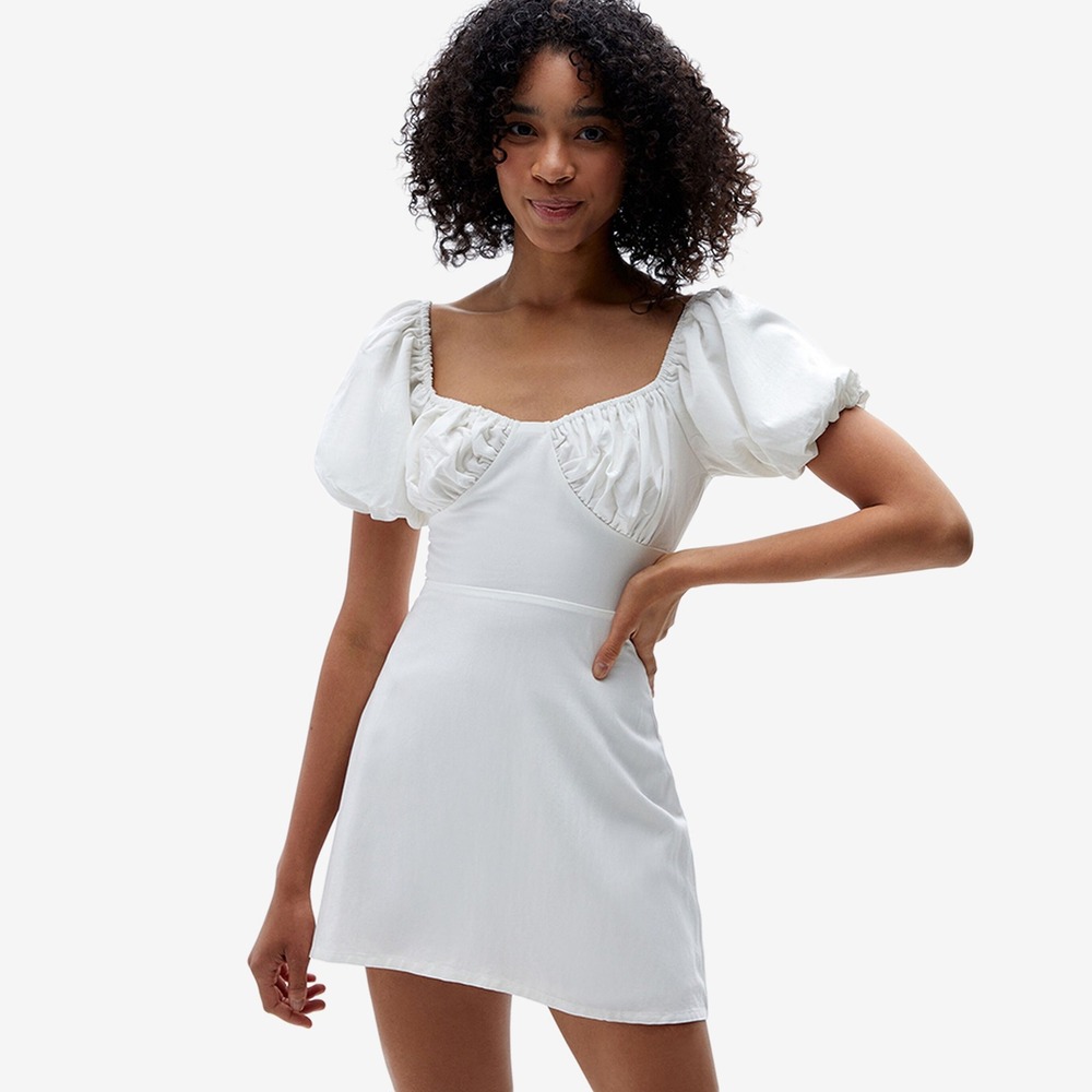 Peppermayo San Sebastian Mini Dress Size 8 White